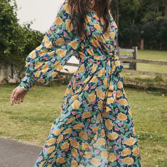SPELL Islamorada Midi Dress in Petunia size L NWT - Picture 5 of 12